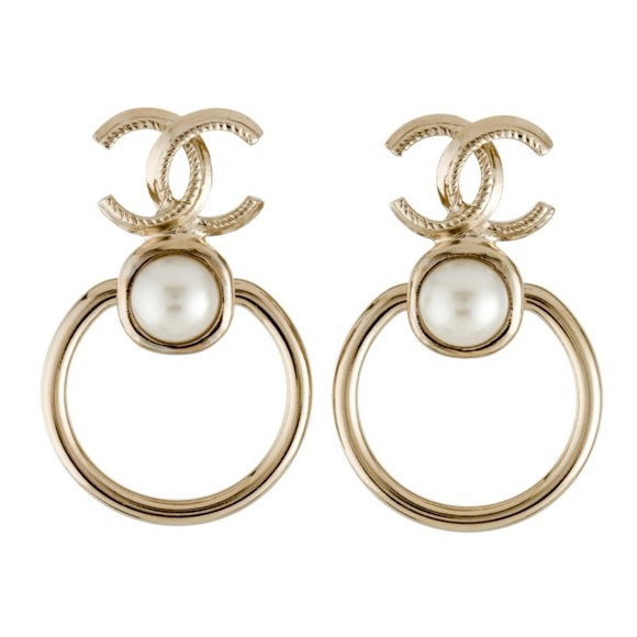 Chanel Pearl CC Drop earrings - Picture 2 of 8
